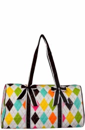 Quilted Duffle Bag-DY2626/BR